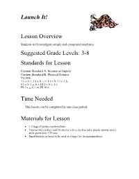 Launch It! Lesson Overview Suggested Grade Levels