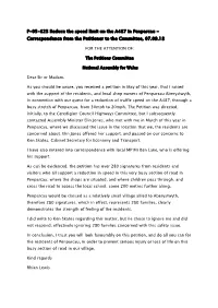 P-05-823 Reduce the Speed Limit on the A487 in Penparcau - Correspondence from the Petitioner to the Committee, 07.09.18
