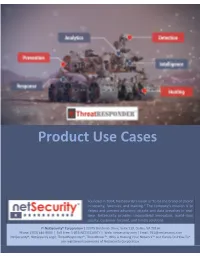 Product Use Cases