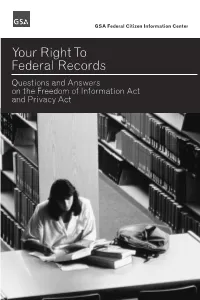 Your Right to Federal Records