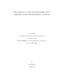 Decidability in the Hyperdegrees and a Theorem of Hyperarithmetic Analysis