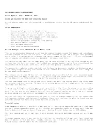 Preliminary Results Announcement