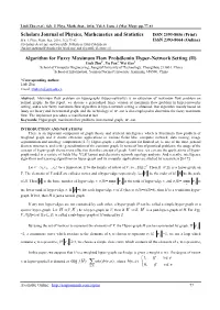 Algorithm for Fuzzy Maximum Flow Probdlemin Hyper