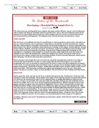 Developing a Beautiful Brass Sound (Part 1) by Joe W