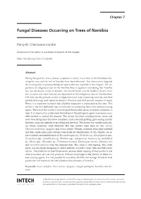 Fungal Diseases Occurring on Trees of Namibia
