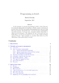 Programming in Scilab