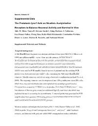 Supplemental Data the Prototoxin Lynx1 Acts on Nicotinic