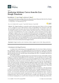 Analysing Arbitrary Curves from the Line Hough Transform