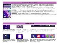 Android Smartphone Basics Buttons and Bars