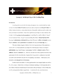 Excerpt A: an Integral Age at the Leading Edge