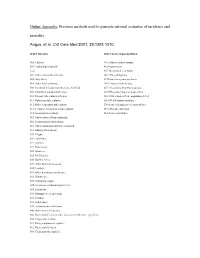 Online Appendix: Previous Methods Used to Generate National Estimates of Incidence and Mortality
