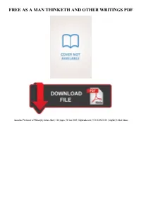As a Man Thinketh and Other Writings Free