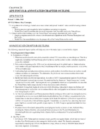 Chapter 20 Ap® Focus & Annotated Chapter Outline Ap® Focus