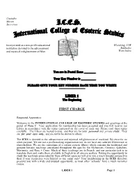 Curriculum and Certificates