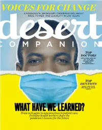 WHAT HAVE WE LEARNED? from Tech Gains to New Practices in Patient Care, Frontline Health Workers Share the Pandemic’S Lessons for the Future