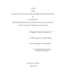 A Thesis Entitled Usage of Emotes and Emoticons in a Massively