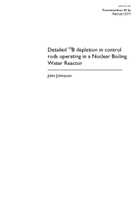Detailed B Depletion in Control Rods Operating in a Nuclear Boiling