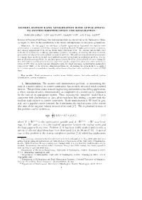 Hankel Matrix Rank Minimization with Applications to System Identification and Realization ∗
