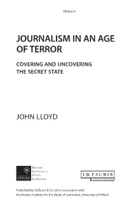 Journalism in an Age of Terror: Covering and Uncovering The