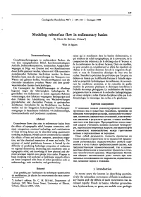 Modeling Subsurface Flow in Sedimentary Basins by CRAIG M