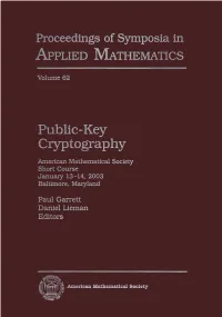 Public-Key Cryptography