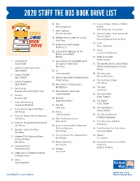 2020 Stuff the Bus Book Drive List