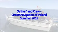 Circumnavigation of Ireland Summer 2018 Introduction