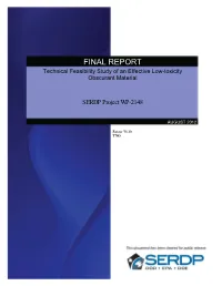 Final Report: Technical Feasibility Study of an Effective Low-Toxicity