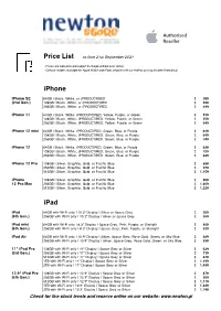 Full Apple Price List (Pdf)