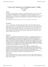 Camera Shot Composition Use in Padmaavat Movie: a Study