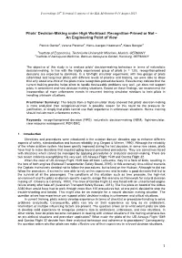 1 Pilots' Decision-Making Under High Workload: Recognition-Primed Or