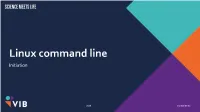 Command Line Initiation