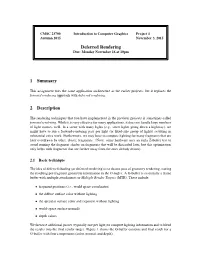 Deferred Rendering 1 Summary 2 Description