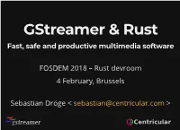 Gstreamer & Rust