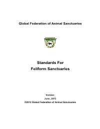 Standards for Feliform Sanctuaries