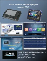 Gscan Software Release Highlights