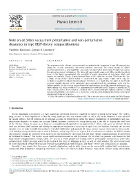 Note on De Sitter Vacua from Perturbative and Non-Perturbative Dynamics in Type IIB/F-Theory Compactiﬁcations ∗ Vasileios Basiouris, George K
