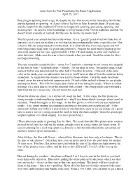 Notes from the Flax Presentation by Bruce Engebertson April 29, 2017