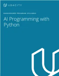 AI Programming with Python