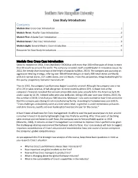 Case Study Introductions Contents Module One: Crocs Case Introduction