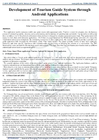 Development of Tourism Guide System Through Android Applications