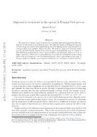 Dispersal Heterogeneity in the Spatial Λ-Fleming-Viot Process