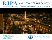 GA Resource Guide 2013 Essential Readings for Conference Sessions