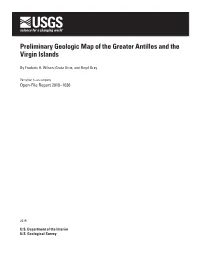 Preliminary Geologic Map of the Greater Antilles and the Virgin Islands