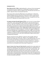 PROGRAM NOTES: Marin Marais
