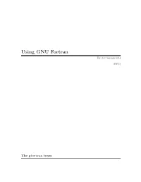 Using GNU Fortran