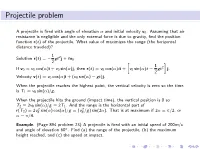 Projectile Problem