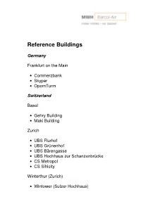 Reference Buildings