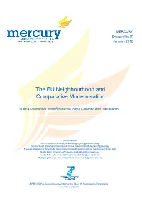The EU Neighbourhood and Comparative Modernisation