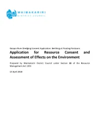 Application for Resource Consent and Assessment of Effects on the Environment